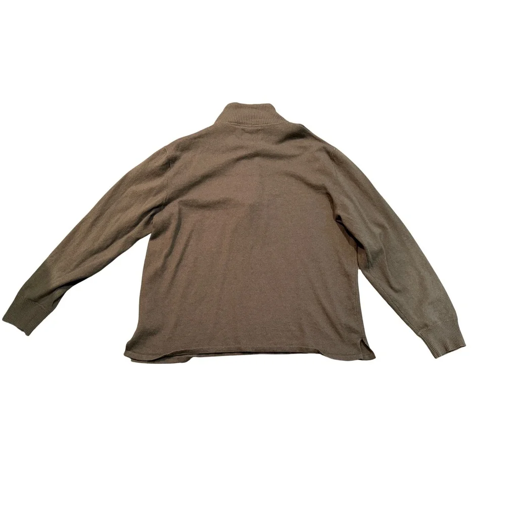 The North Face Mens Brown California Heritage Quarter Zip Sweater Large Pullover